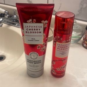 Japanese Cherry Blossom moisturizing body wash & fine fragrance.